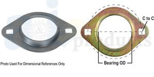 AGX-F6004 Twine Finger Shaft Bearing Flange Half